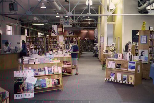 Shoppers inside the Hungry Mind bookstore